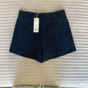 Vince Navy High Waist Women's Shorts